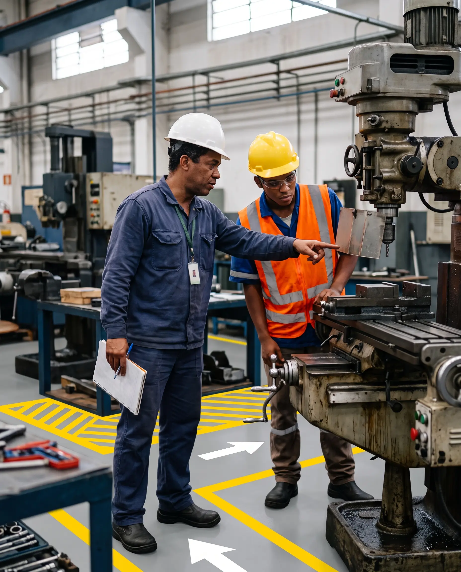 Treinamentos em SST para empresas em Blumenau — prática de segurança em máquinas e equipamentos conduzida pela CWTE